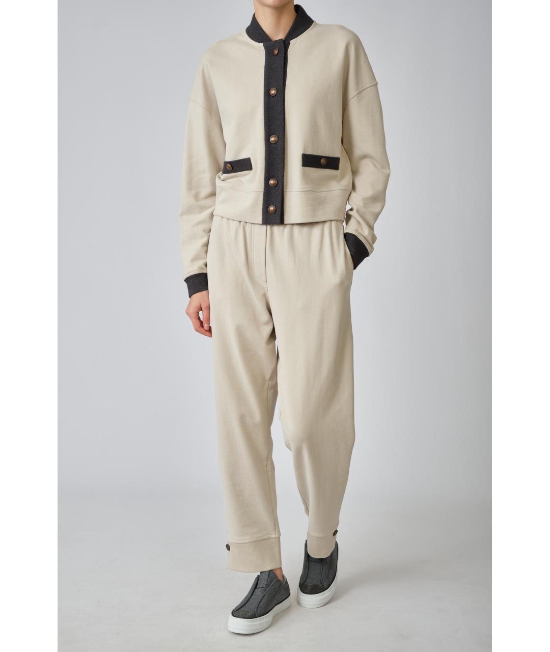 BRUNELLO CUCINELLI Серый хлопковый кардиган, фото 7