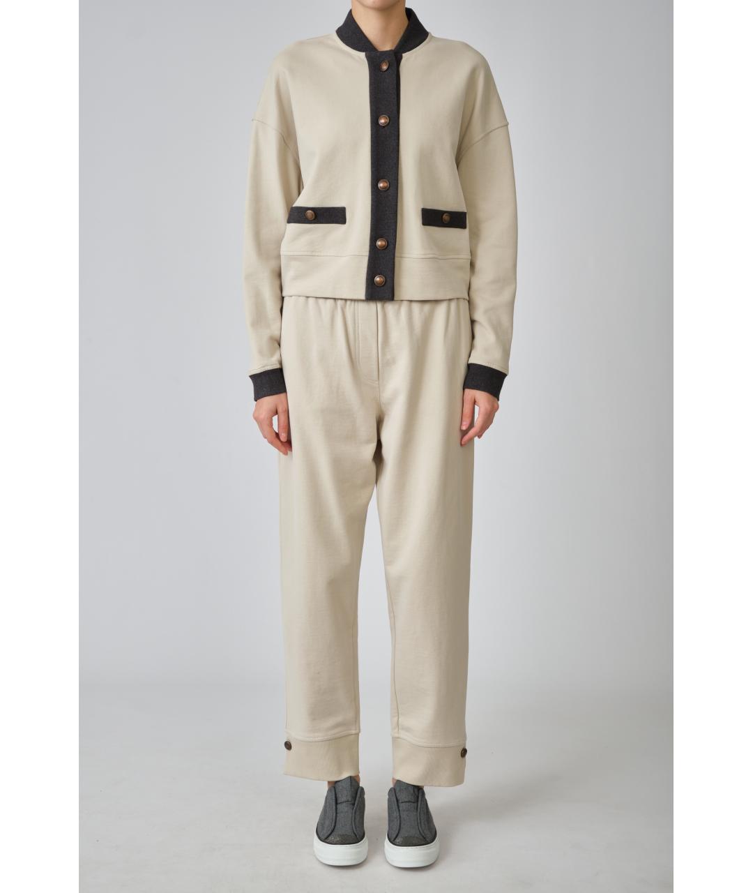 BRUNELLO CUCINELLI Серый хлопковый кардиган, фото 2