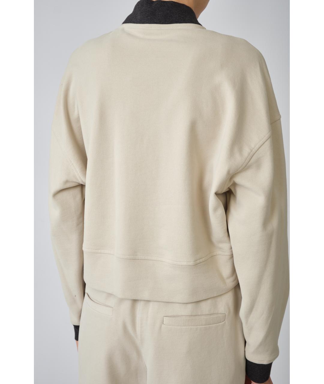 BRUNELLO CUCINELLI Серый хлопковый кардиган, фото 6