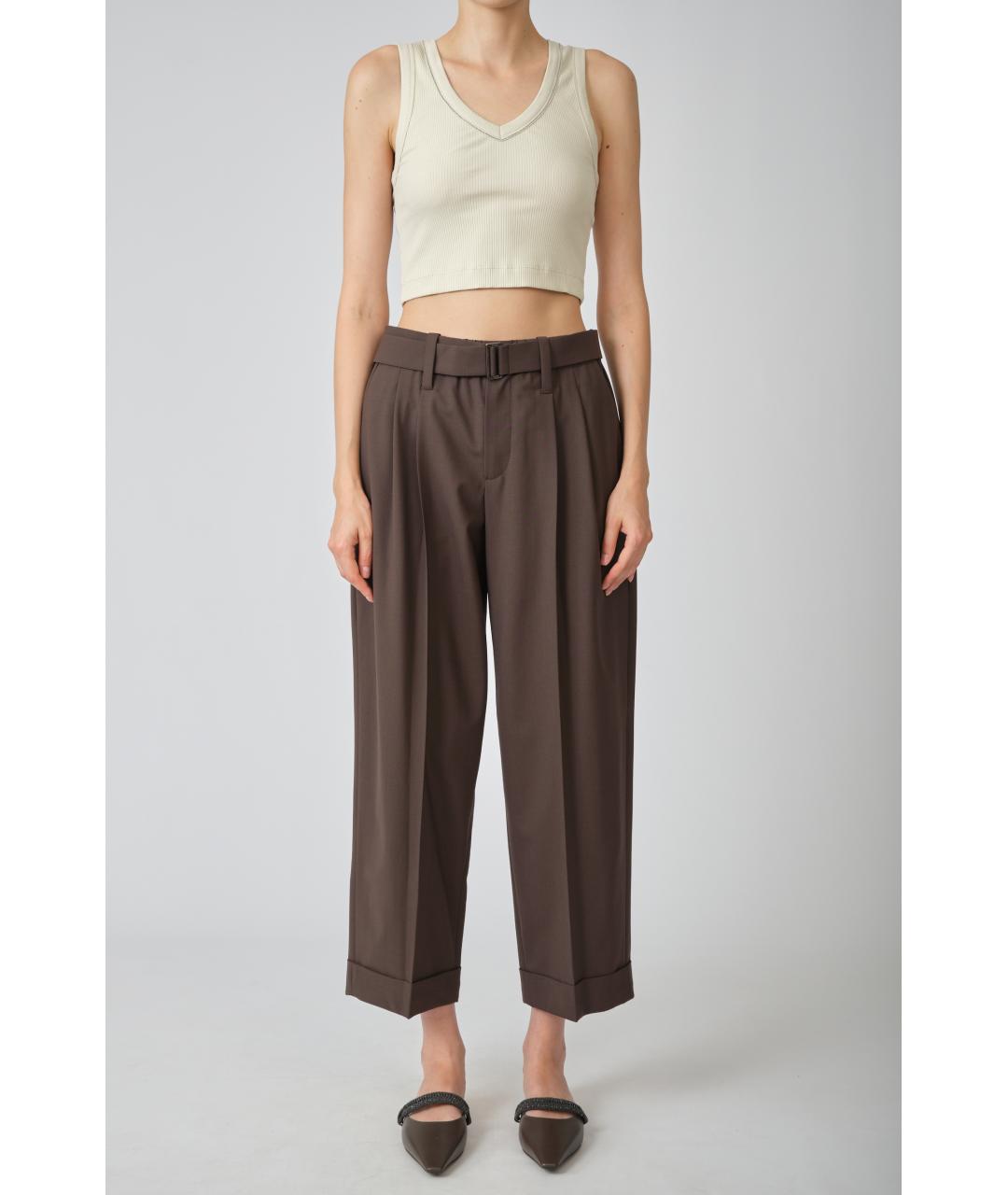 BRUNELLO CUCINELLI Бежевая хлопковая майка, фото 4