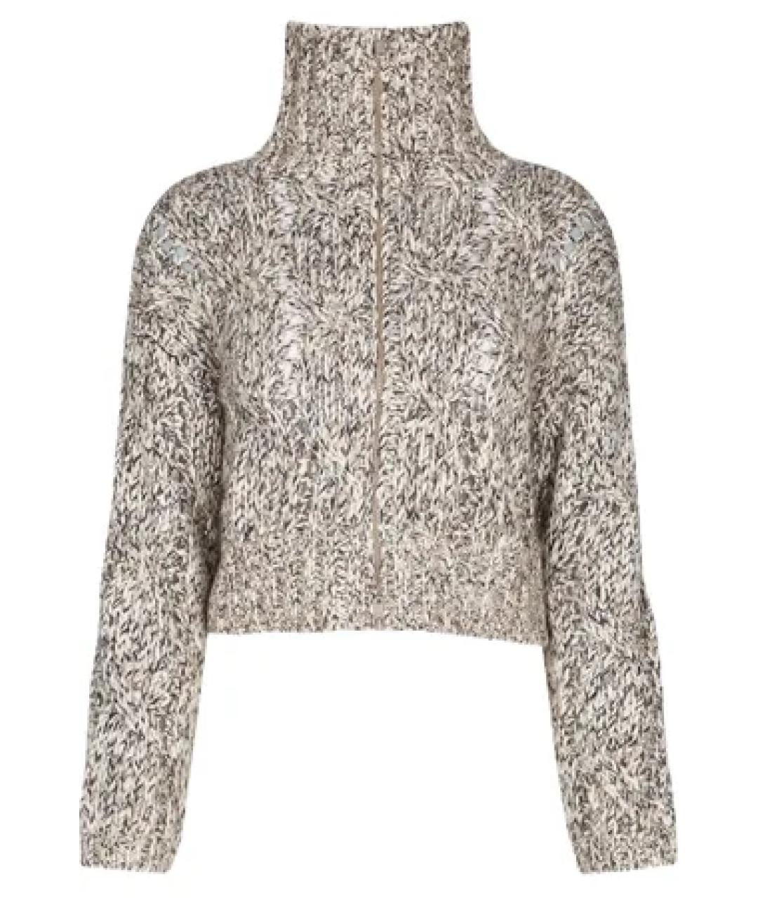 BRUNELLO CUCINELLI Коричневый шерстяной джемпер / свитер, фото 1