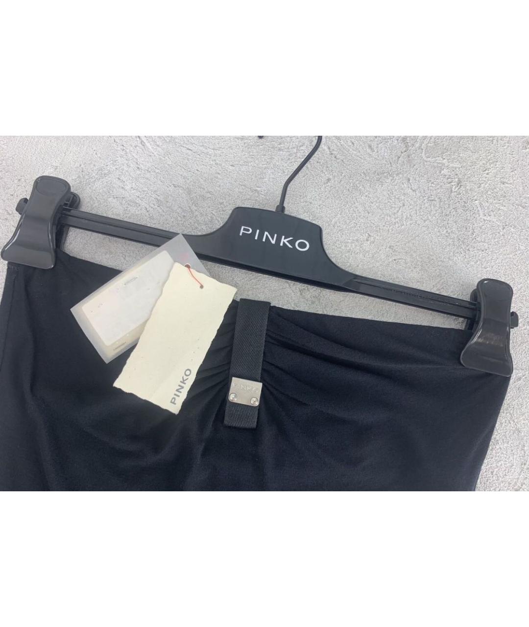 PINKO Черная вискозная майка, фото 3