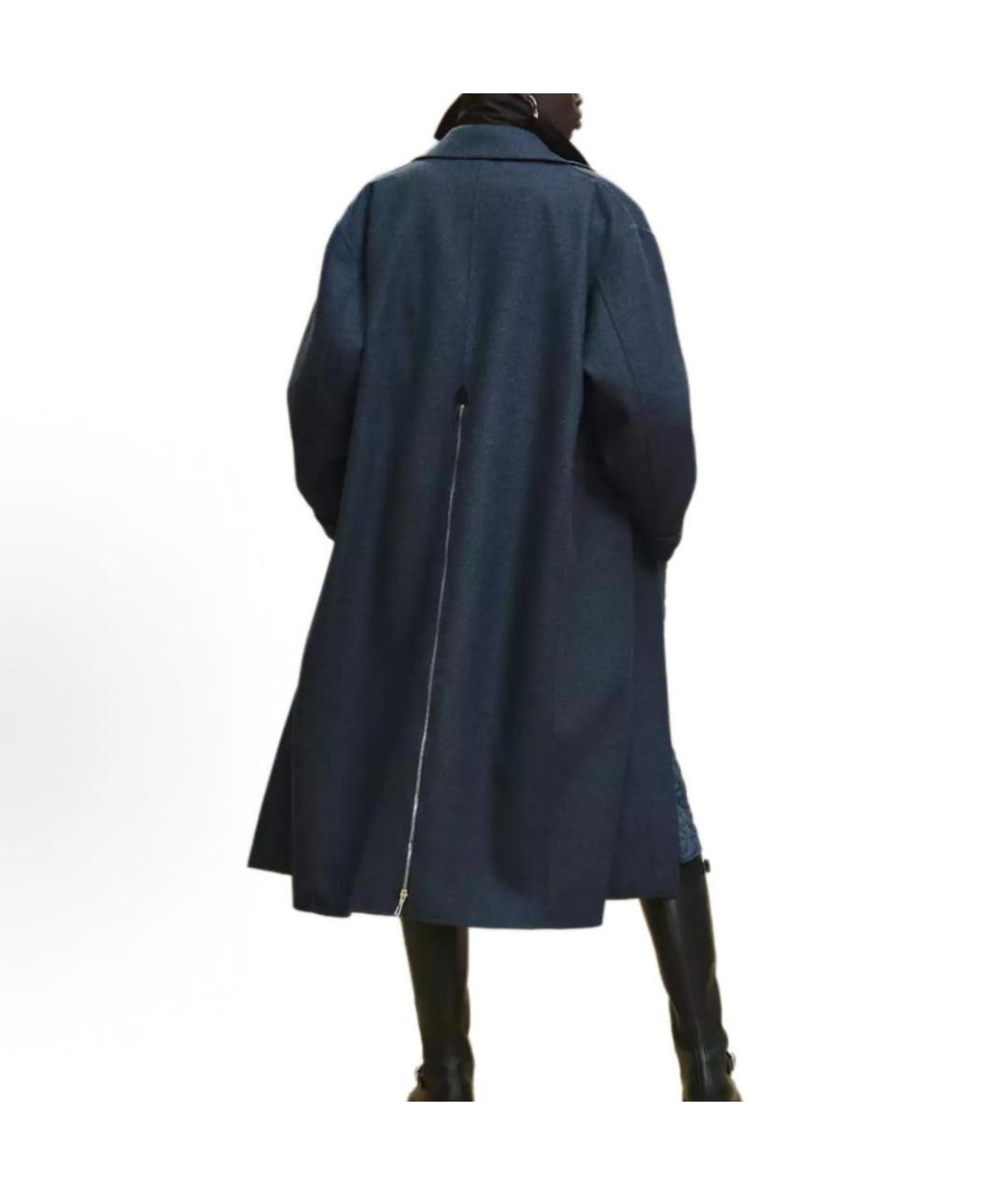 HERMES Темно-синее пальто, фото 3