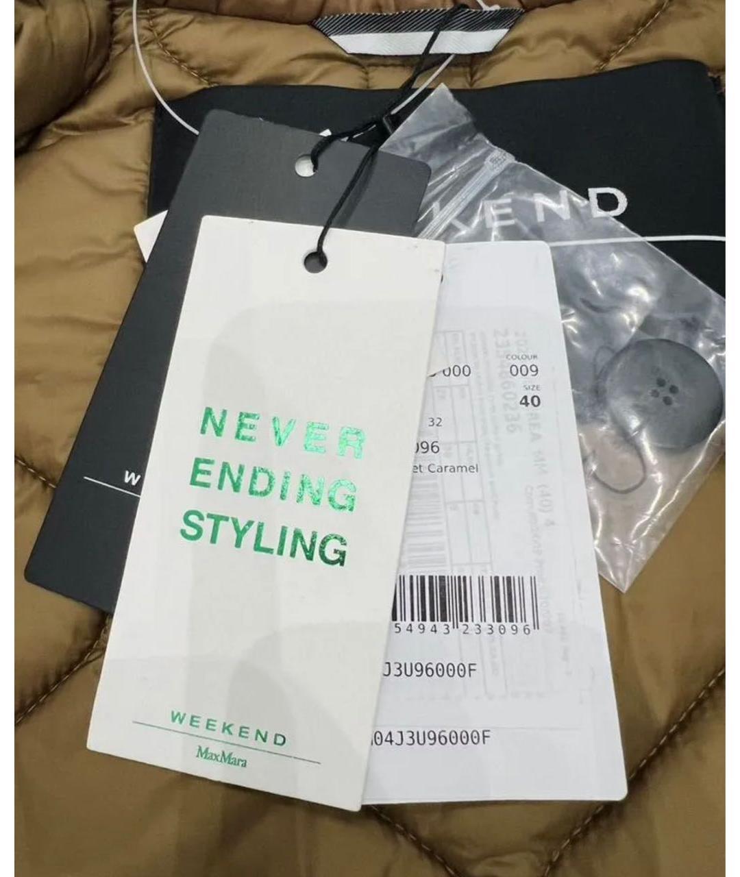 WEEKEND MAX MARA Коричневая куртка, фото 5