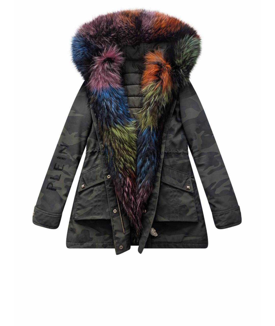 PHILIPP PLEIN Хаки парка, фото 1