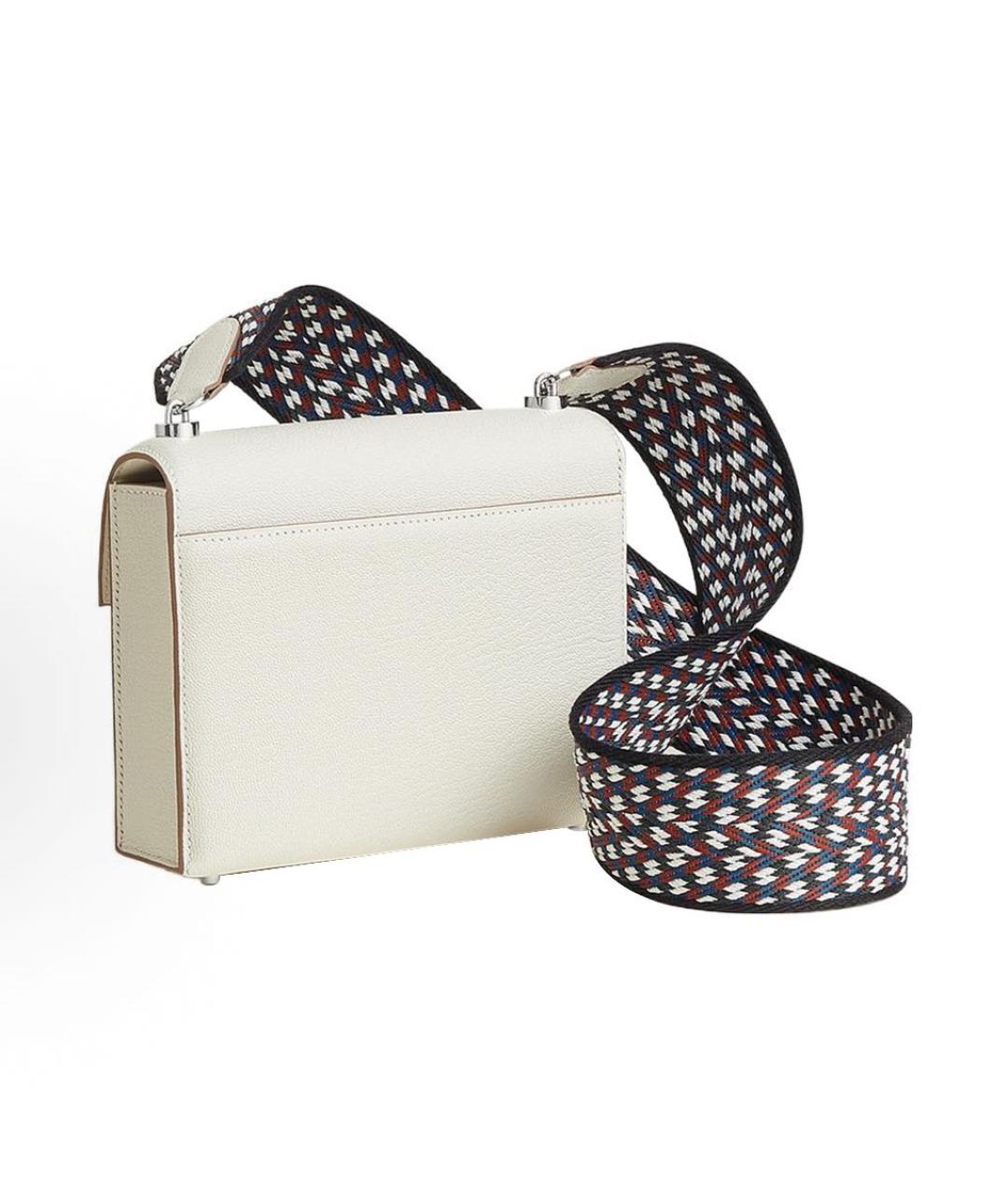 HERMES Бежевая кожаная сумка через плечо, фото 3