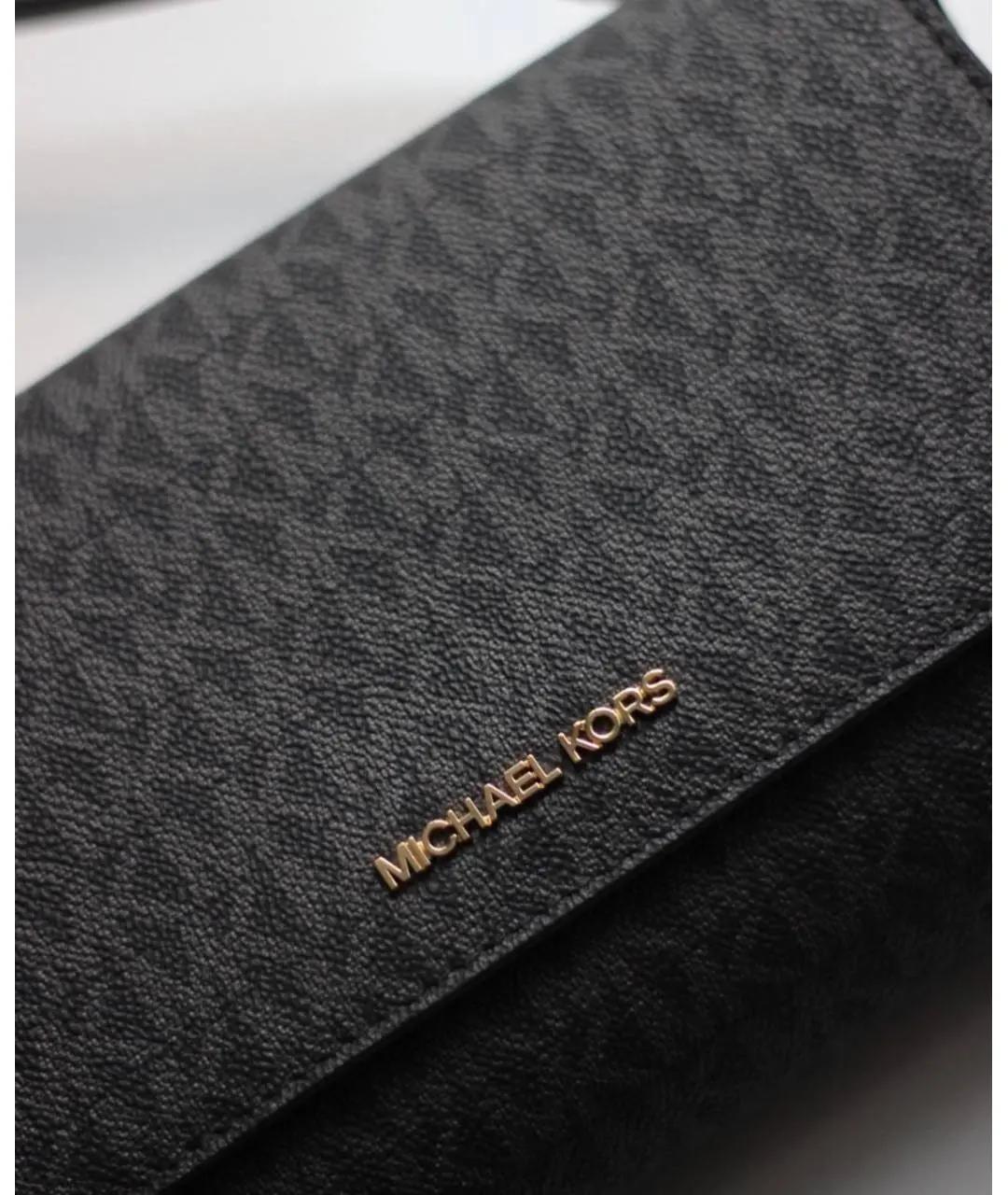 MICHAEL KORS Черная сумка через плечо из искусственной кожи, фото 3