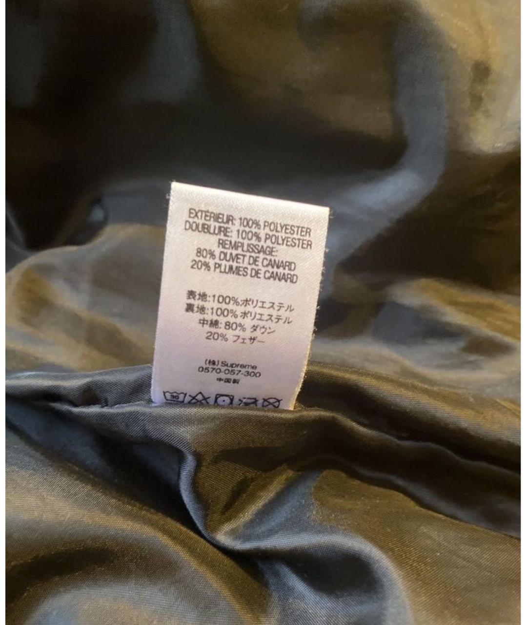 SUPREME Черная полиэстеровая куртка, фото 6