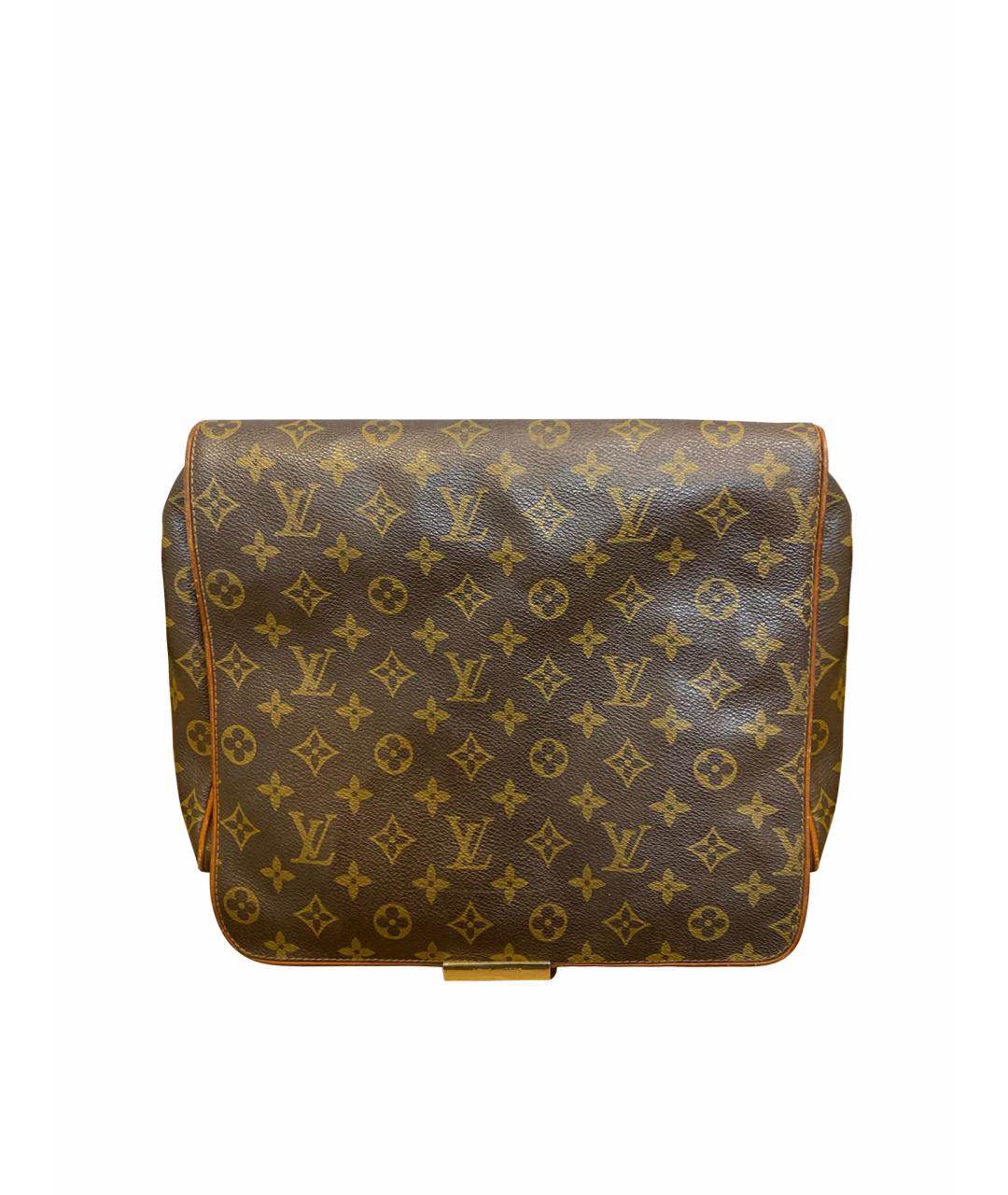 LOUIS VUITTON Коричневая кожаная сумка на плечо, фото 1