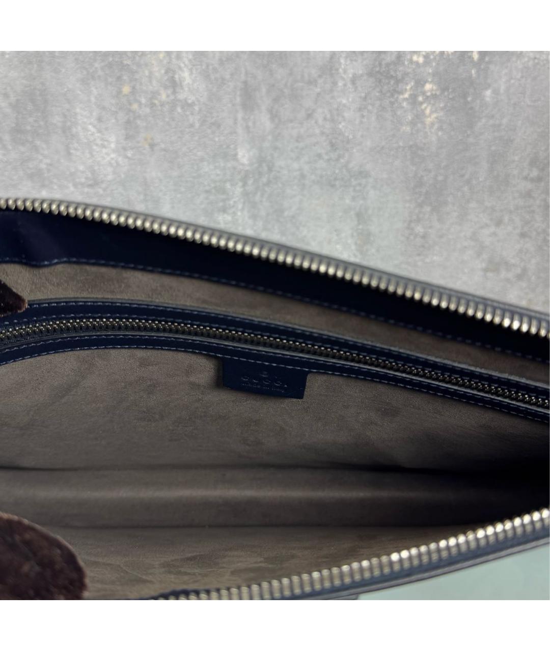 GUCCI Бежевая кожаная сумка через плечо, фото 3