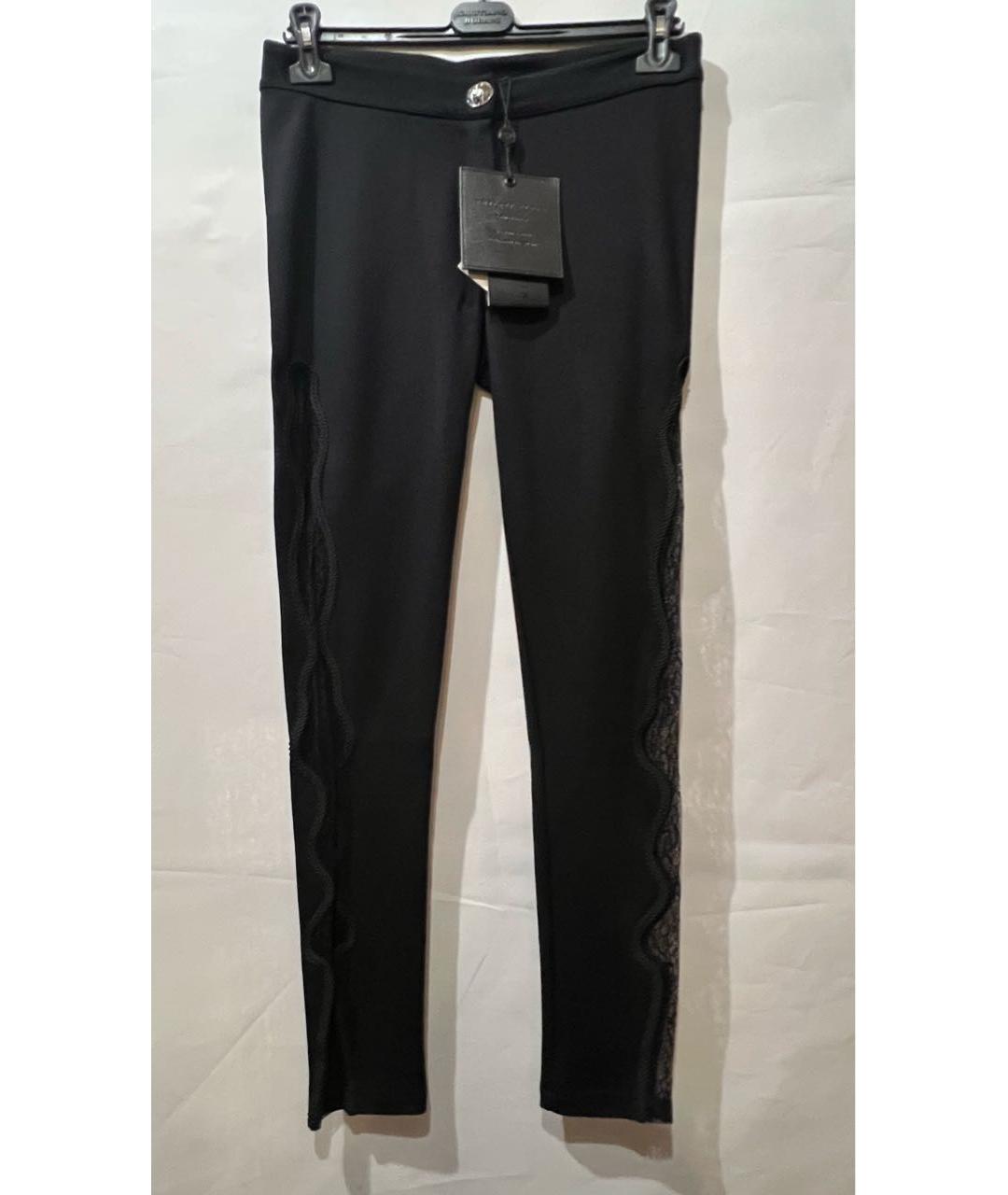 PHILIPP PLEIN Черные вискозные бриджи, фото 2
