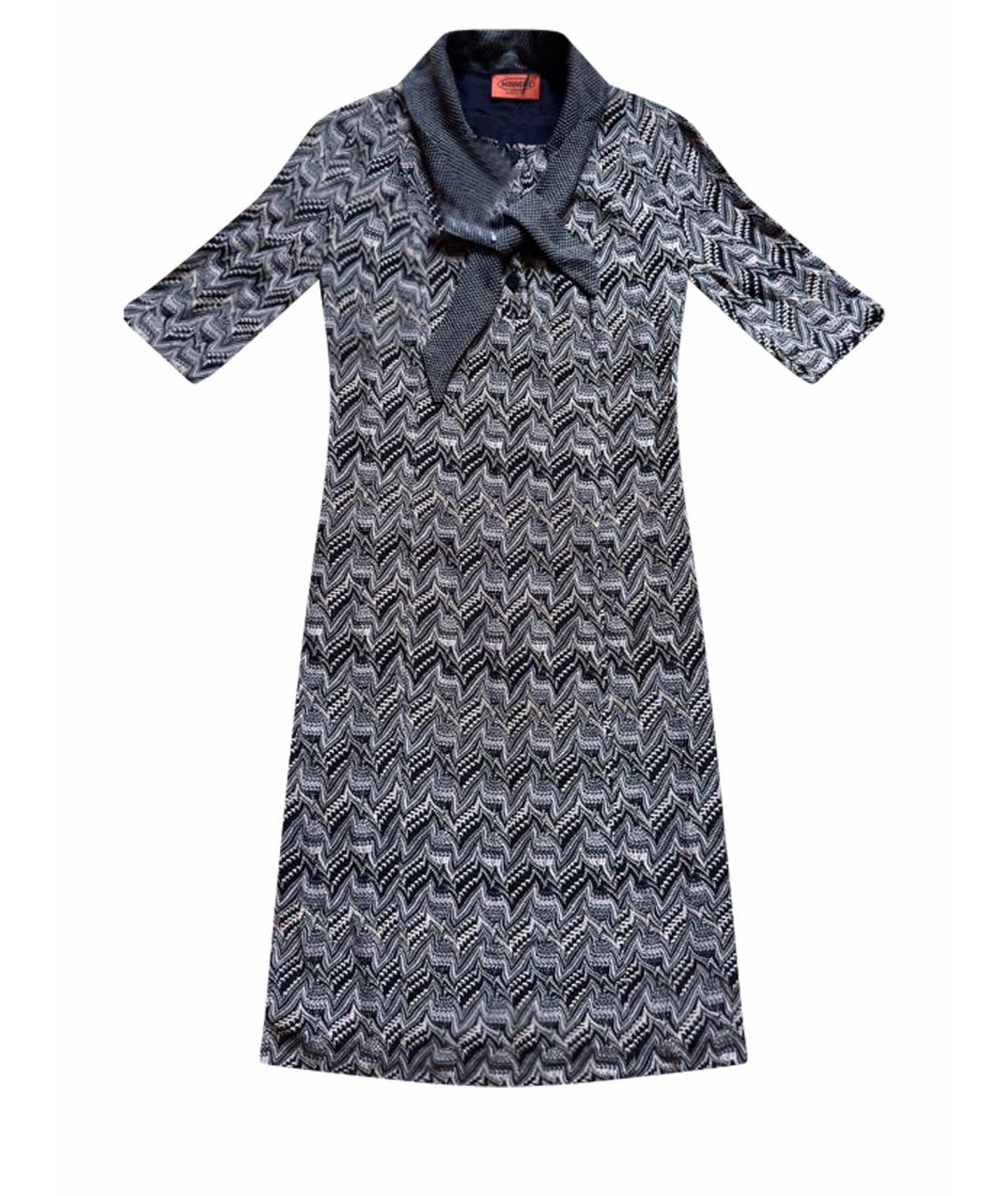 MISSONI Мульти шерстяное вечернее платье, фото 1