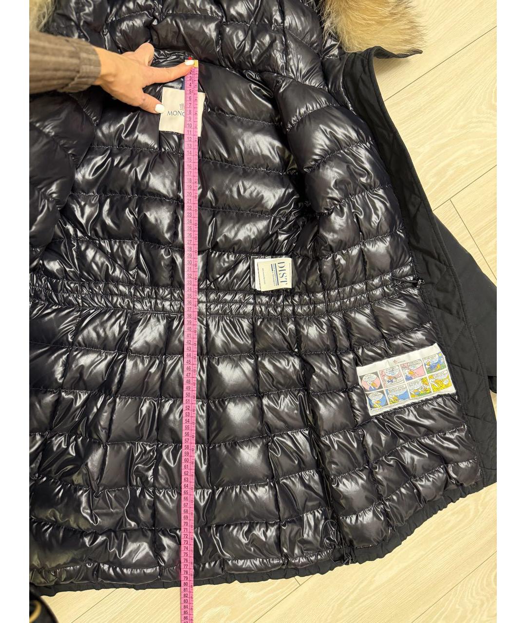 MONCLER Черная парка, фото 7