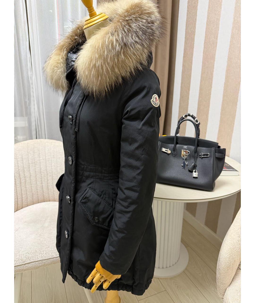 MONCLER Черная парка, фото 3