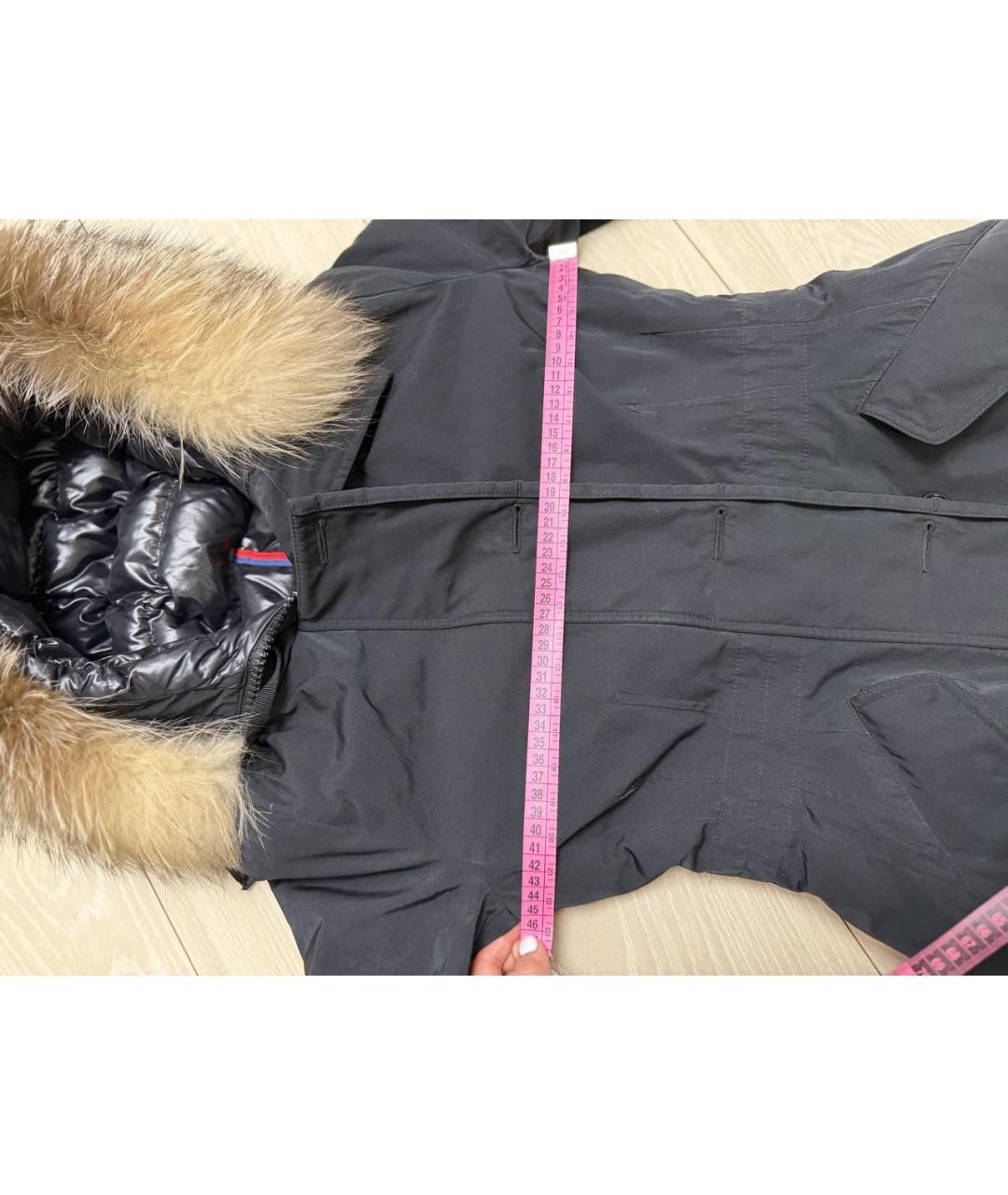 MONCLER Черная парка, фото 8