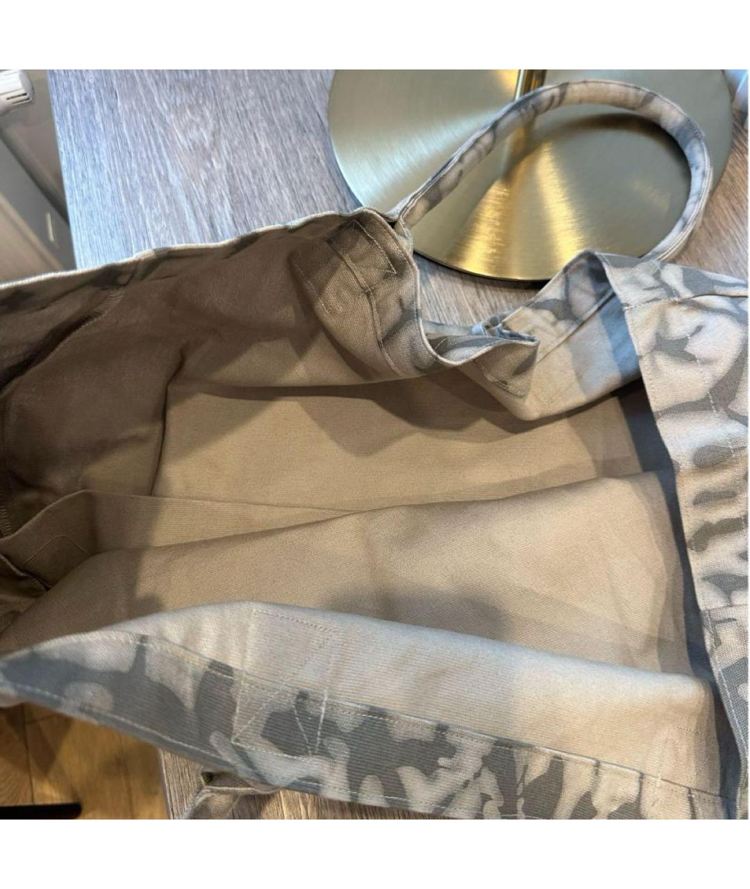 ALO YOGA Серая хлопковая дорожная/спортивная сумка, фото 5