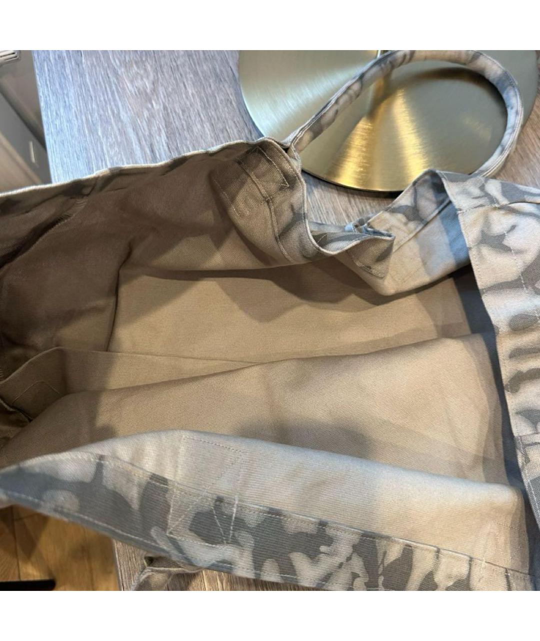 ALO YOGA Серая хлопковая дорожная/спортивная сумка, фото 6