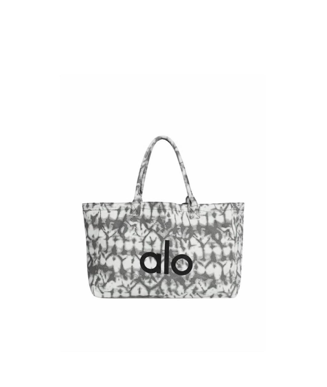 ALO YOGA Серая хлопковая дорожная/спортивная сумка, фото 1