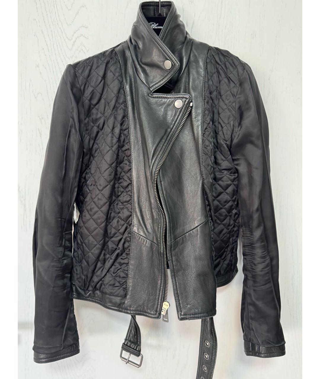 POLO RALPH LAUREN Черная кожаная куртка, фото 3