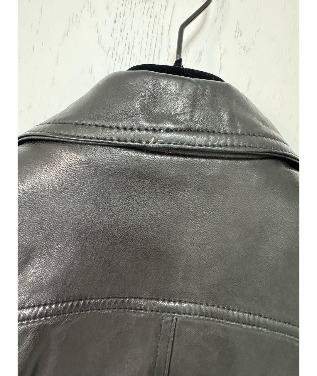 POLO RALPH LAUREN Черная кожаная куртка, фото 5