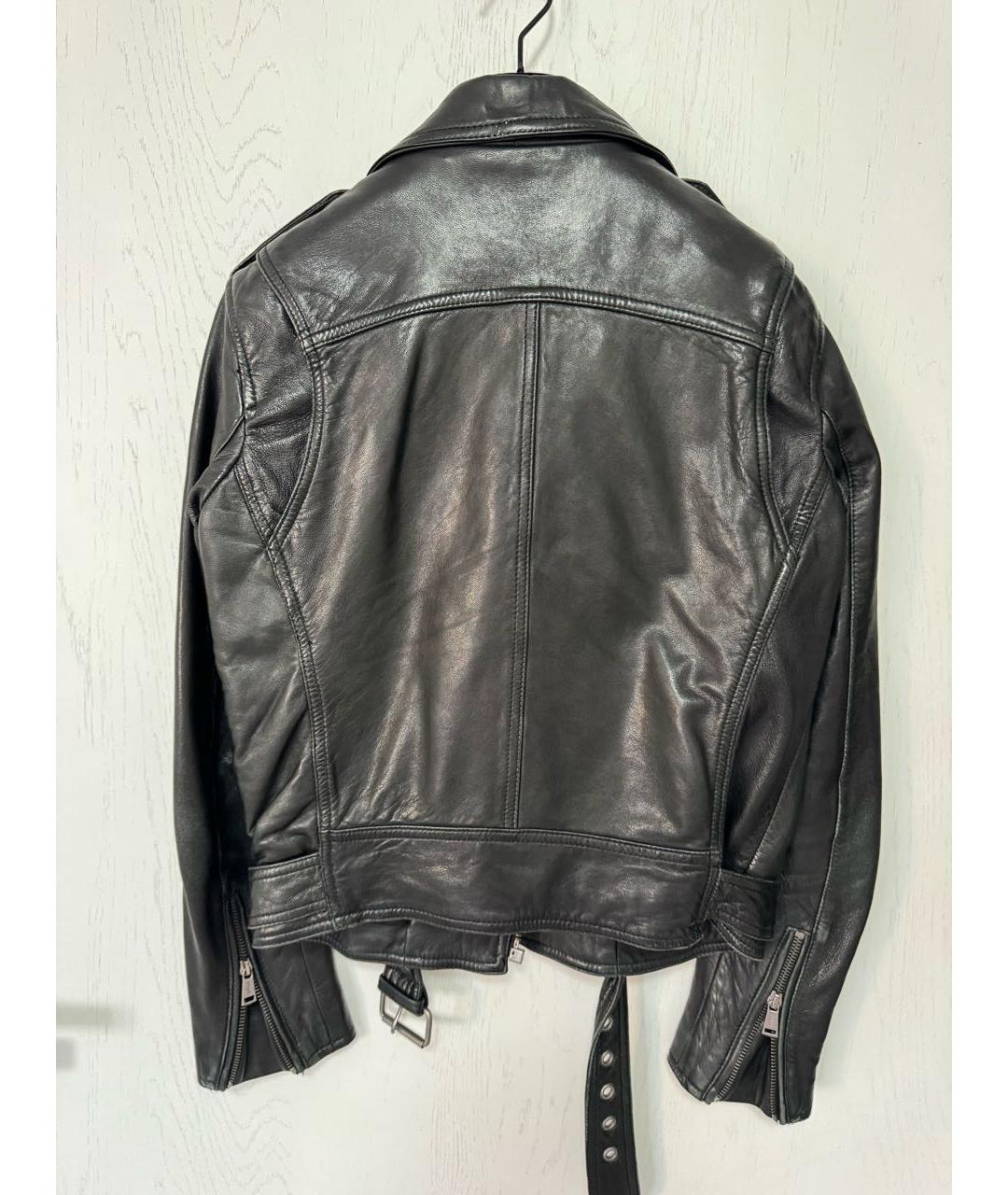 POLO RALPH LAUREN Черная кожаная куртка, фото 2