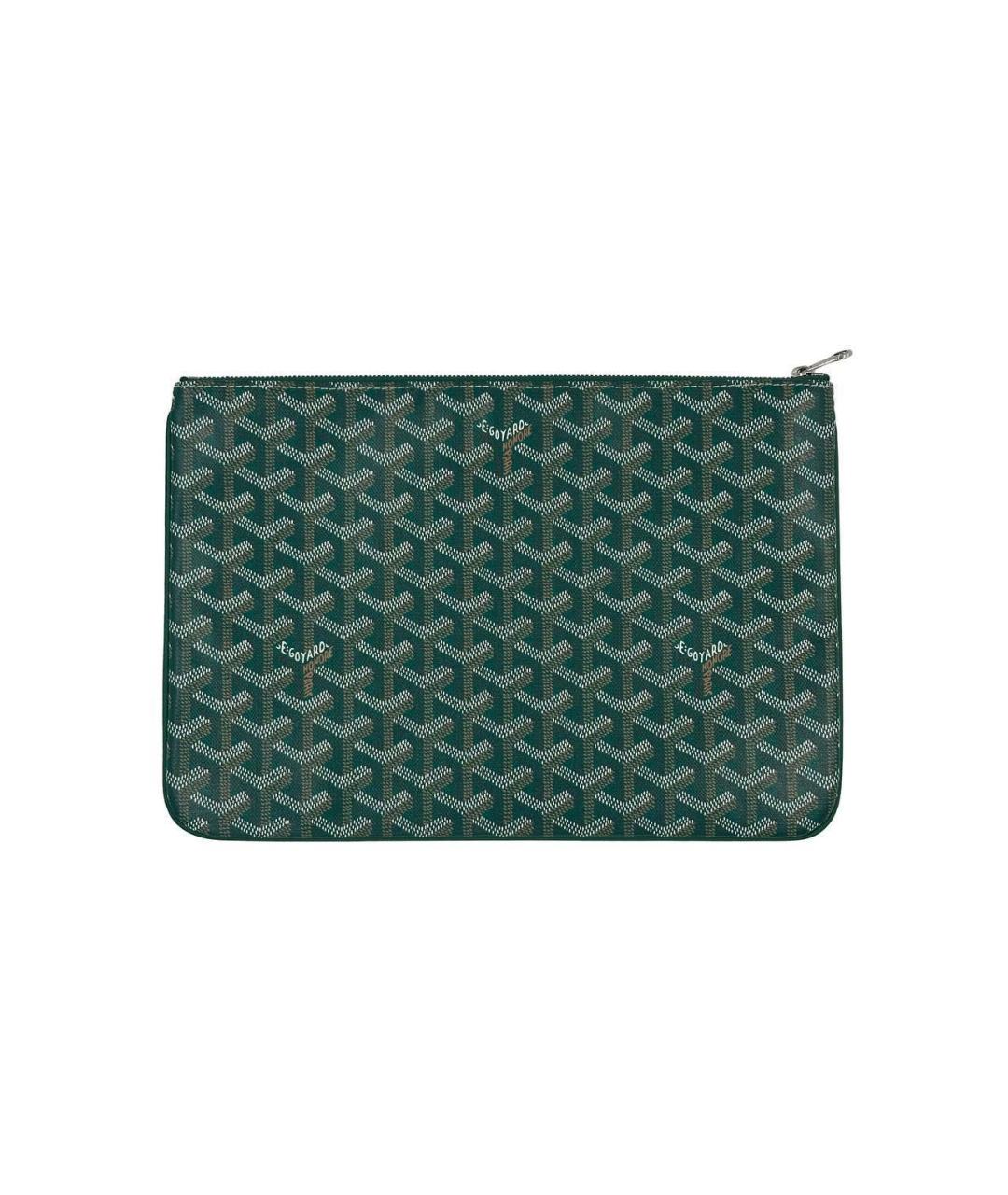 GOYARD Зеленая кожаная папка для документов, фото 2