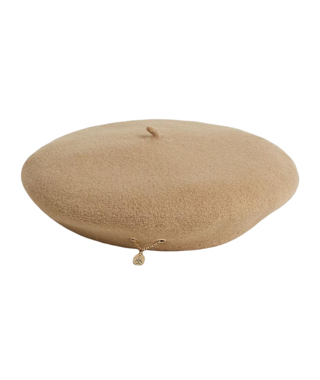 HERMES Бежевая шерстяная шапка, фото 1