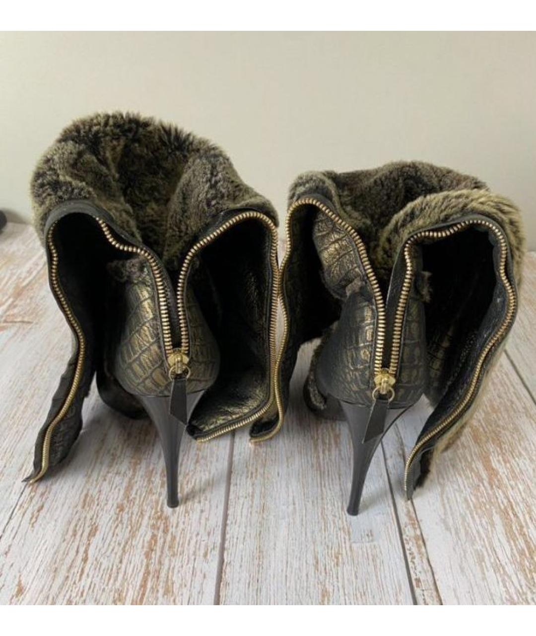 CASADEI Хаки сапоги, фото 3