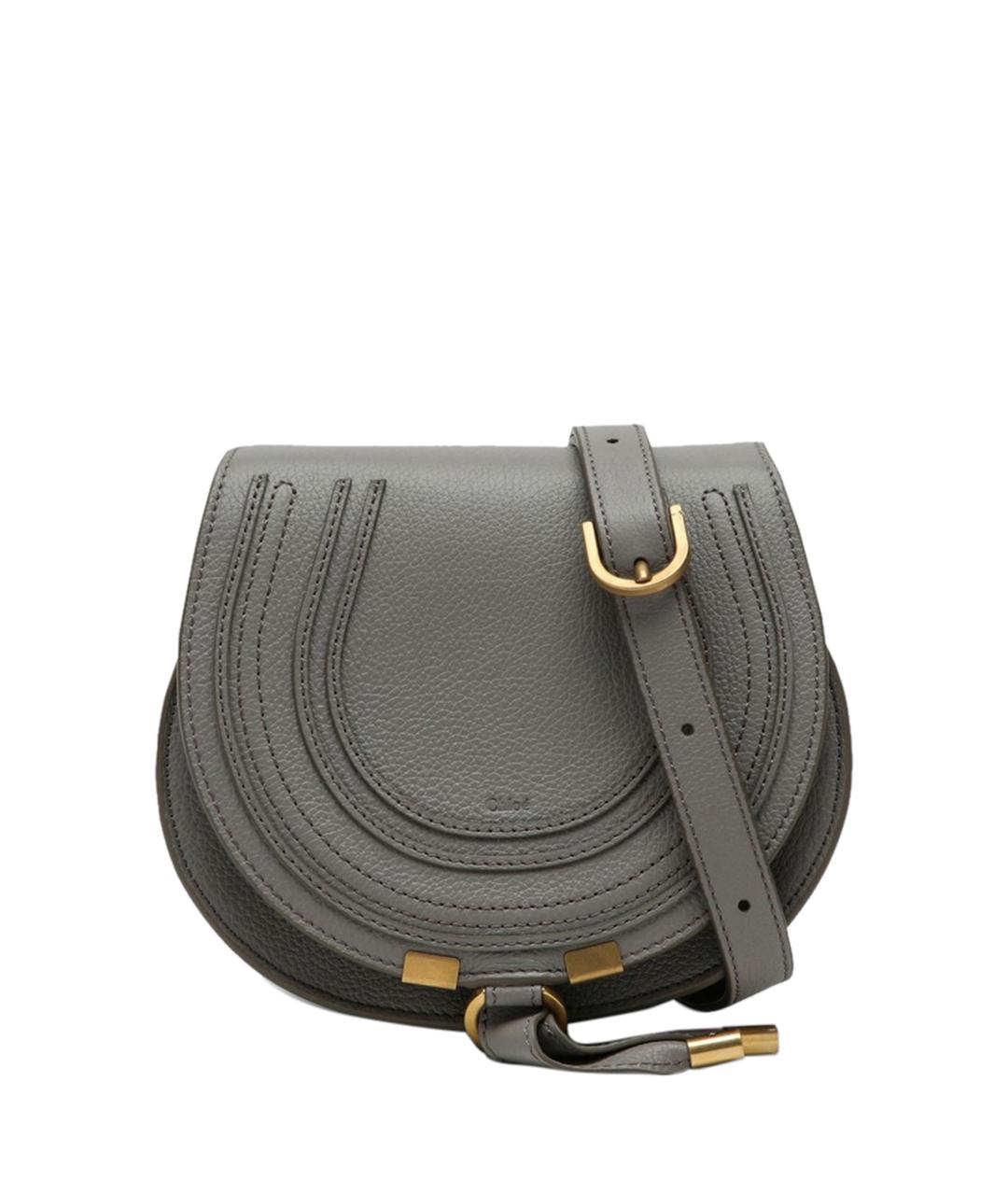 CHLOE Серая кожаная сумка через плечо, фото 1