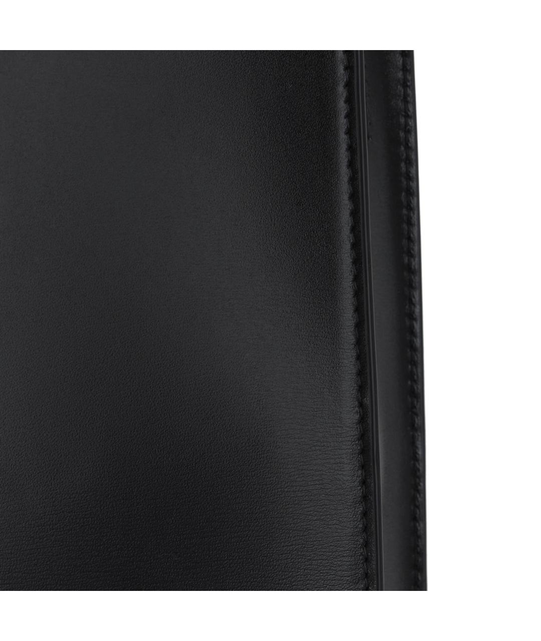 JIL SANDER Черная кожаная сумка через плечо, фото 3