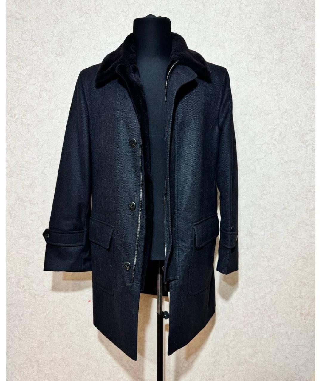 BRIONI Черное пальто, фото 2