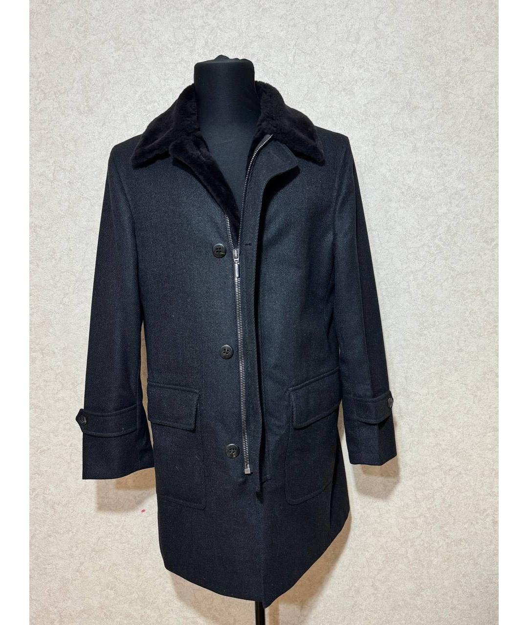 BRIONI Черное пальто, фото 5