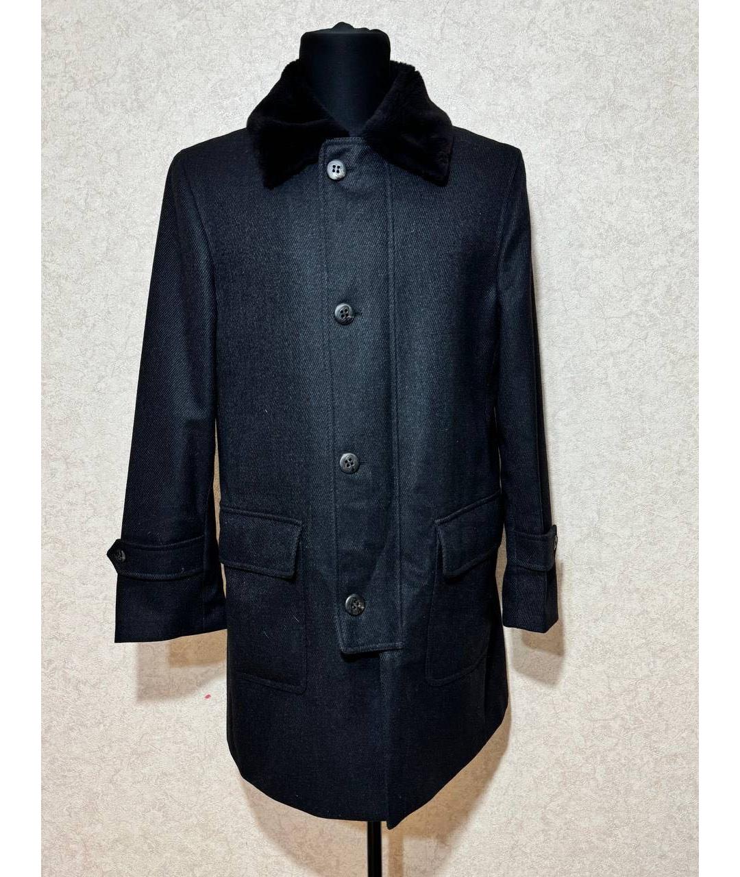 BRIONI Черное пальто, фото 8