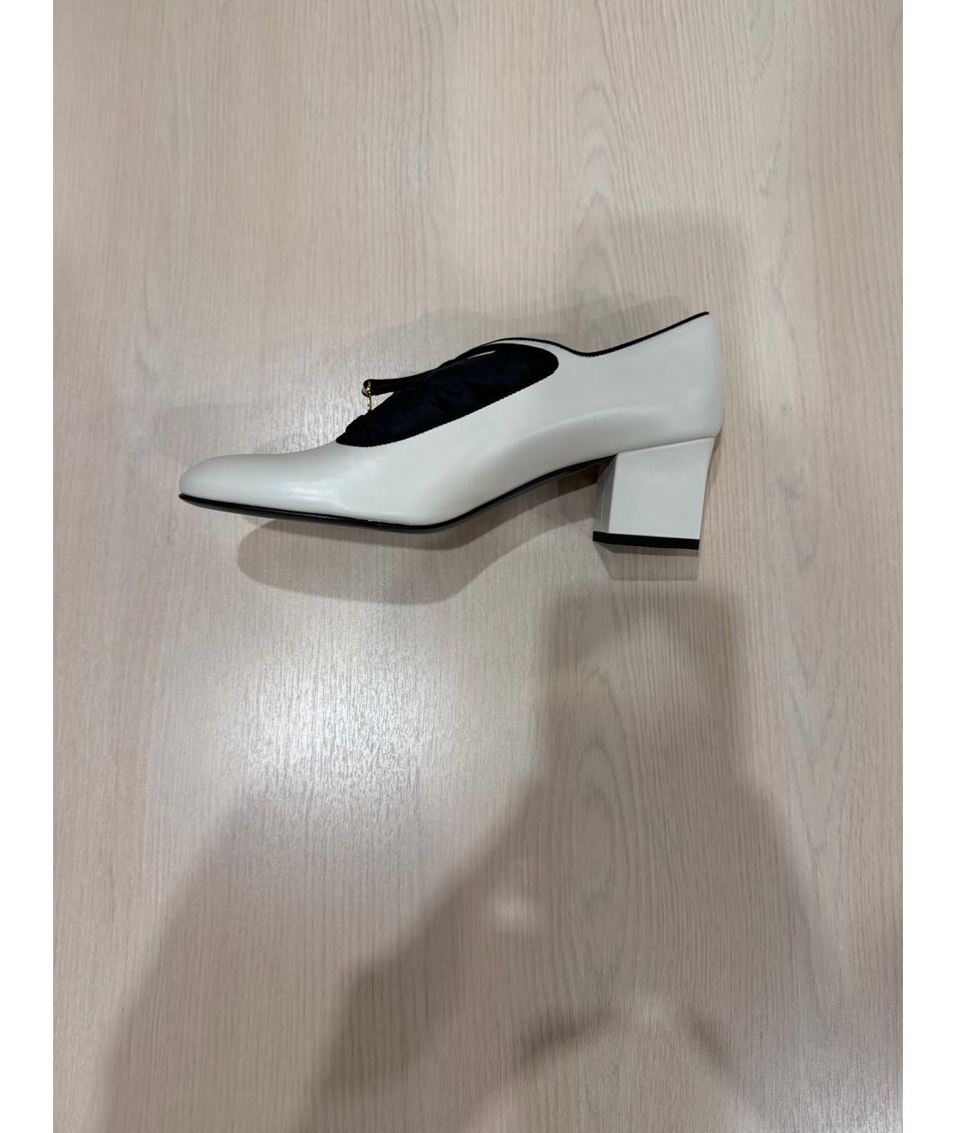 CELINE Белые кожаные туфли, фото 5