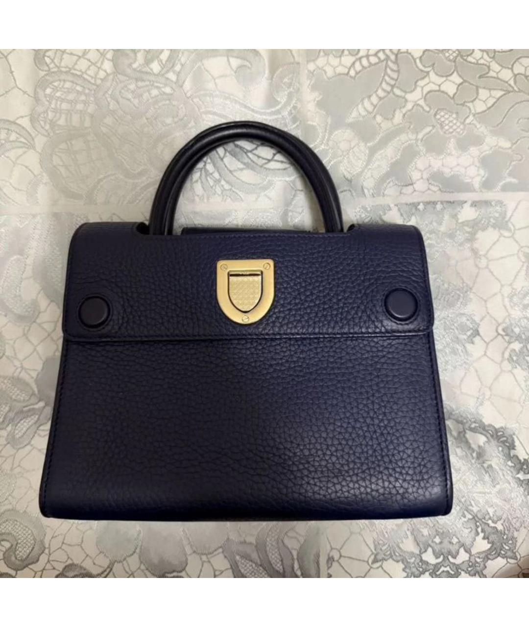 CHRISTIAN DIOR Синяя сумка через плечо, фото 2