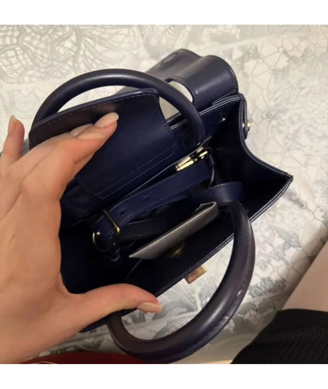 CHRISTIAN DIOR Синяя сумка через плечо, фото 6