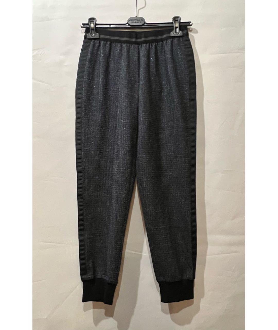 MISS BLUMARINE Серые вискозные бриджи, фото 3