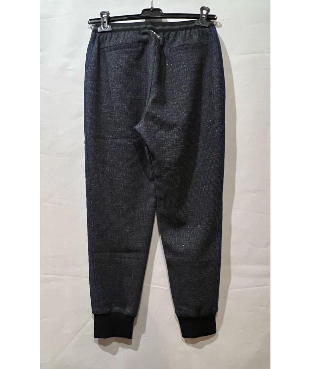 MISS BLUMARINE Серые вискозные бриджи, фото 2