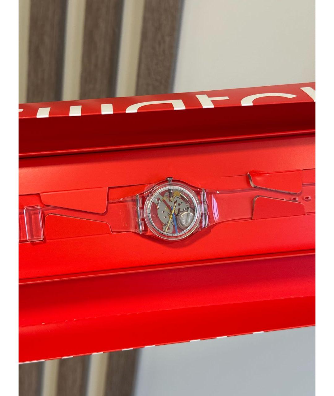 Swatch Белые пластиковые часы, фото 4