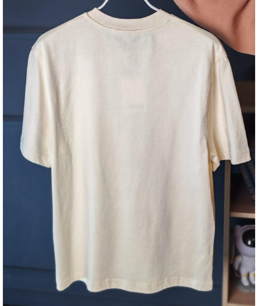 JACQUEMUS Бежевая хлопковая футболка, фото 2