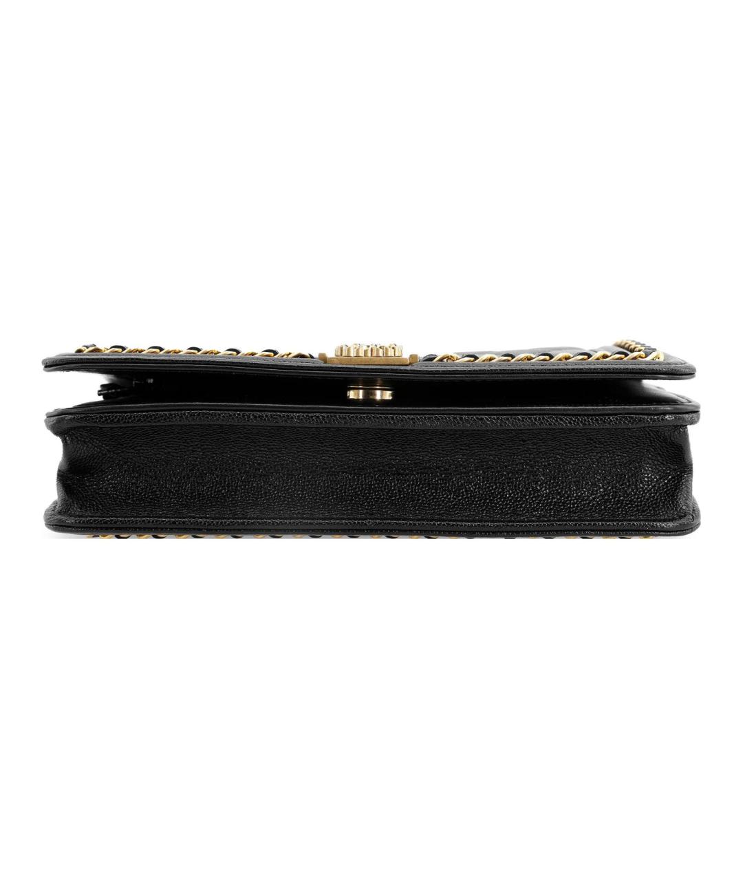 CHANEL Черная кожаная сумка через плечо, фото 4