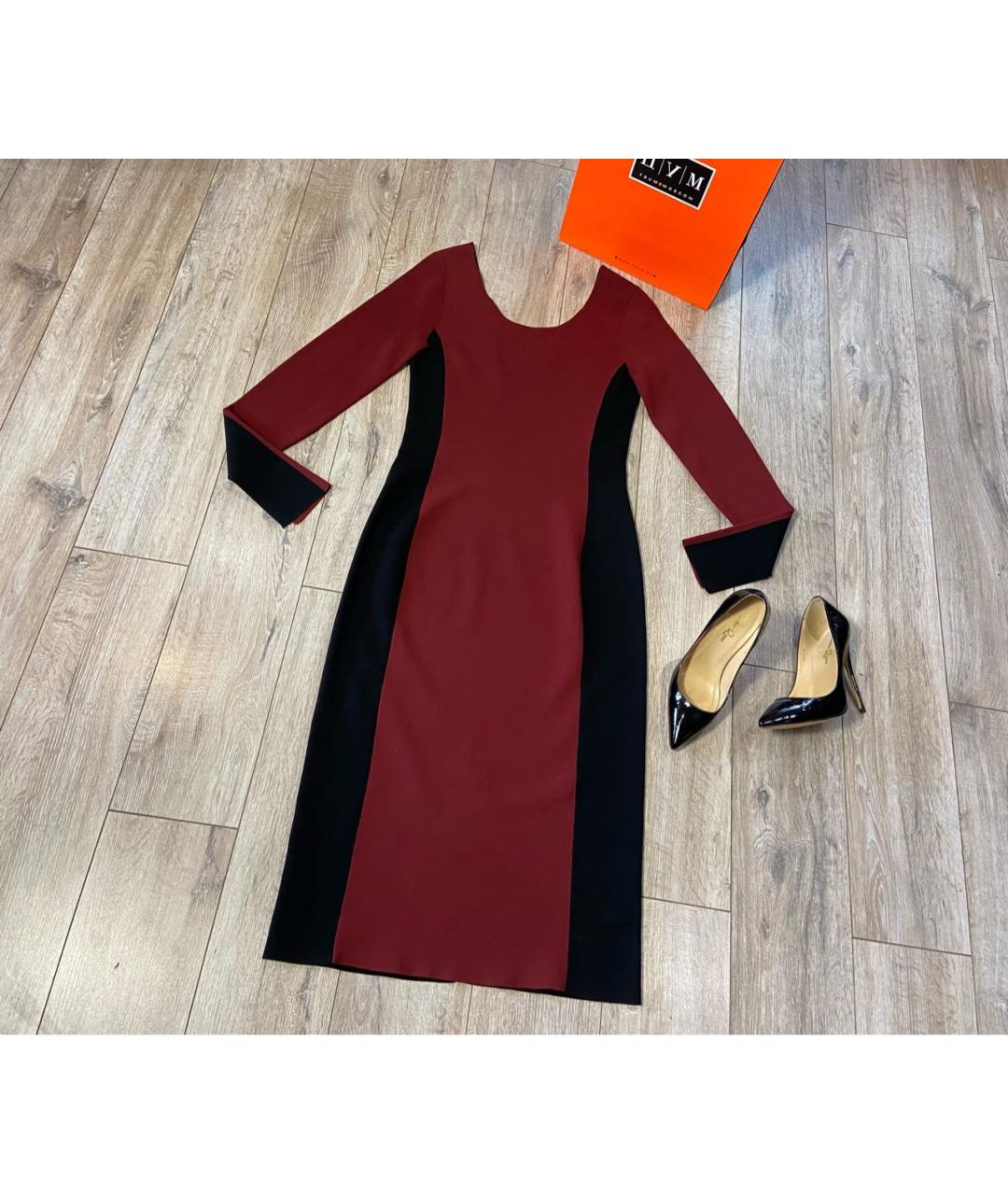 DIANE VON FURSTENBERG Коричневое вискозное повседневное платье, фото 5