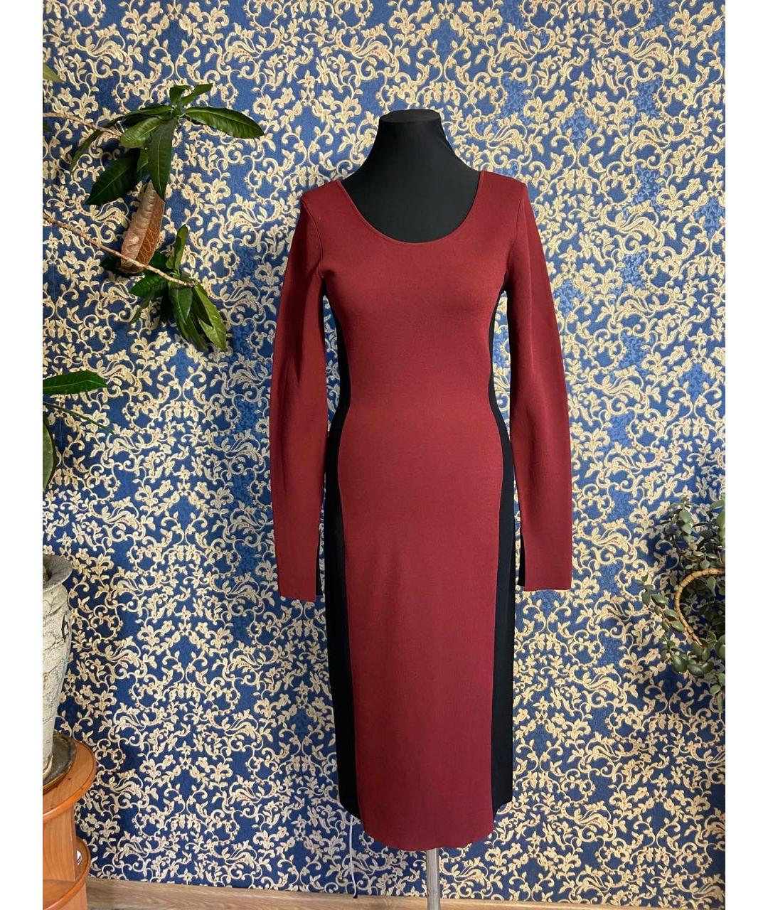 DIANE VON FURSTENBERG Коричневое вискозное повседневное платье, фото 9