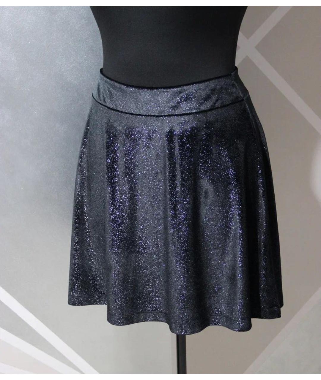 HUGO BOSS Черная бархатная юбка мини, фото 8