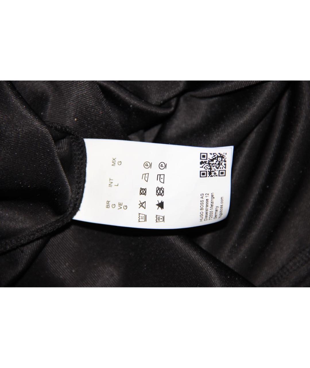 HUGO BOSS Черная бархатная юбка мини, фото 6