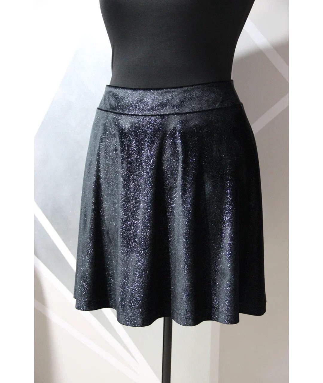 HUGO BOSS Черная бархатная юбка мини, фото 9