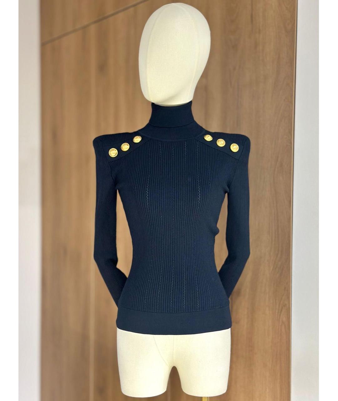 BALMAIN Черная водолазка, фото 3