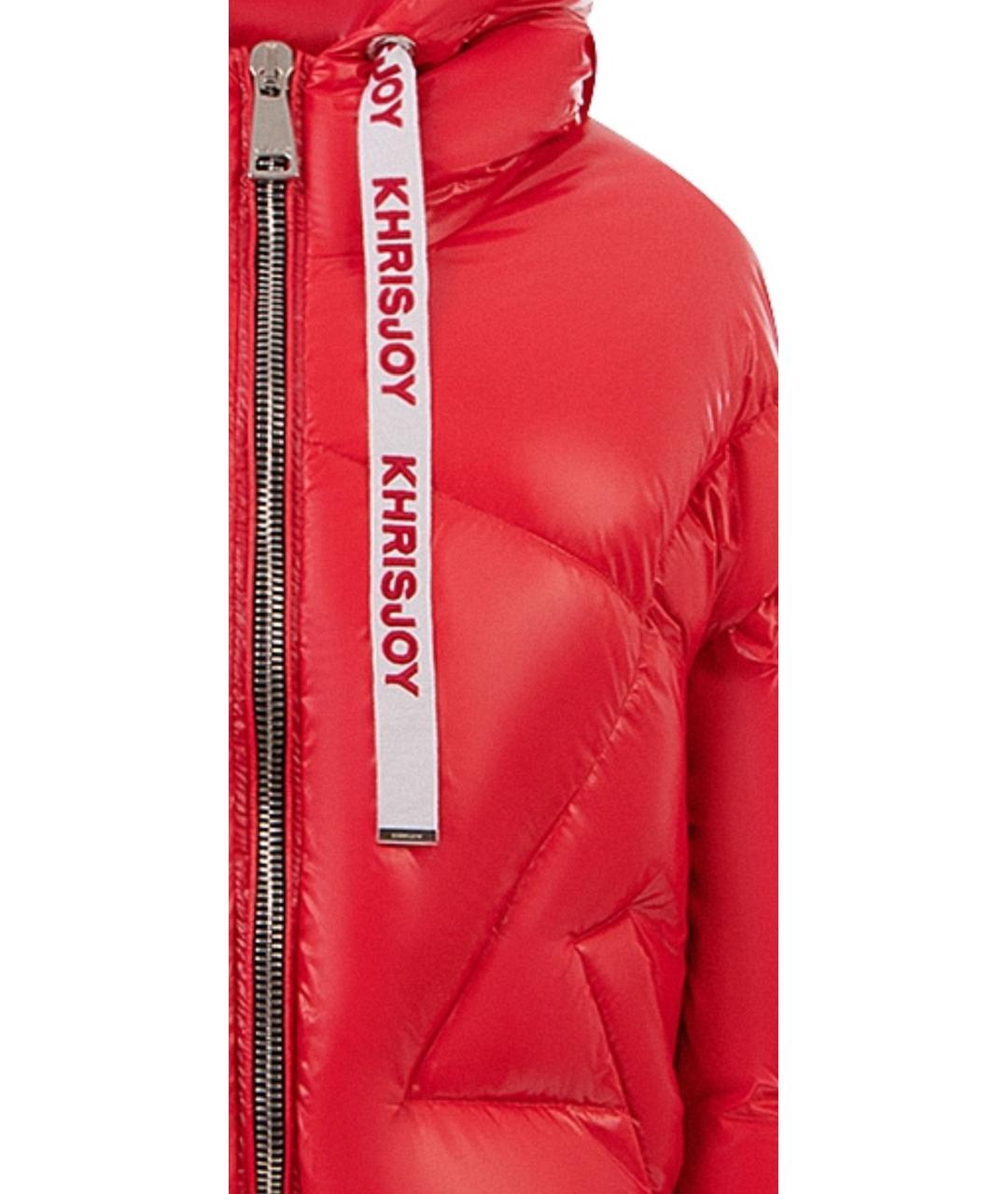 KHRISJOY Розовый полиамидовый пуховик, фото 3