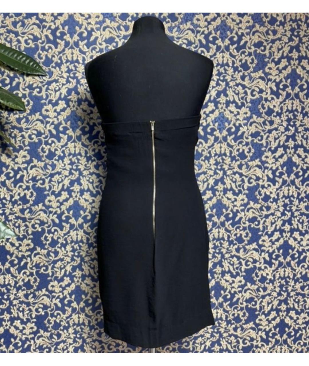 SANDRO Черное вискозное коктейльное платье, фото 2