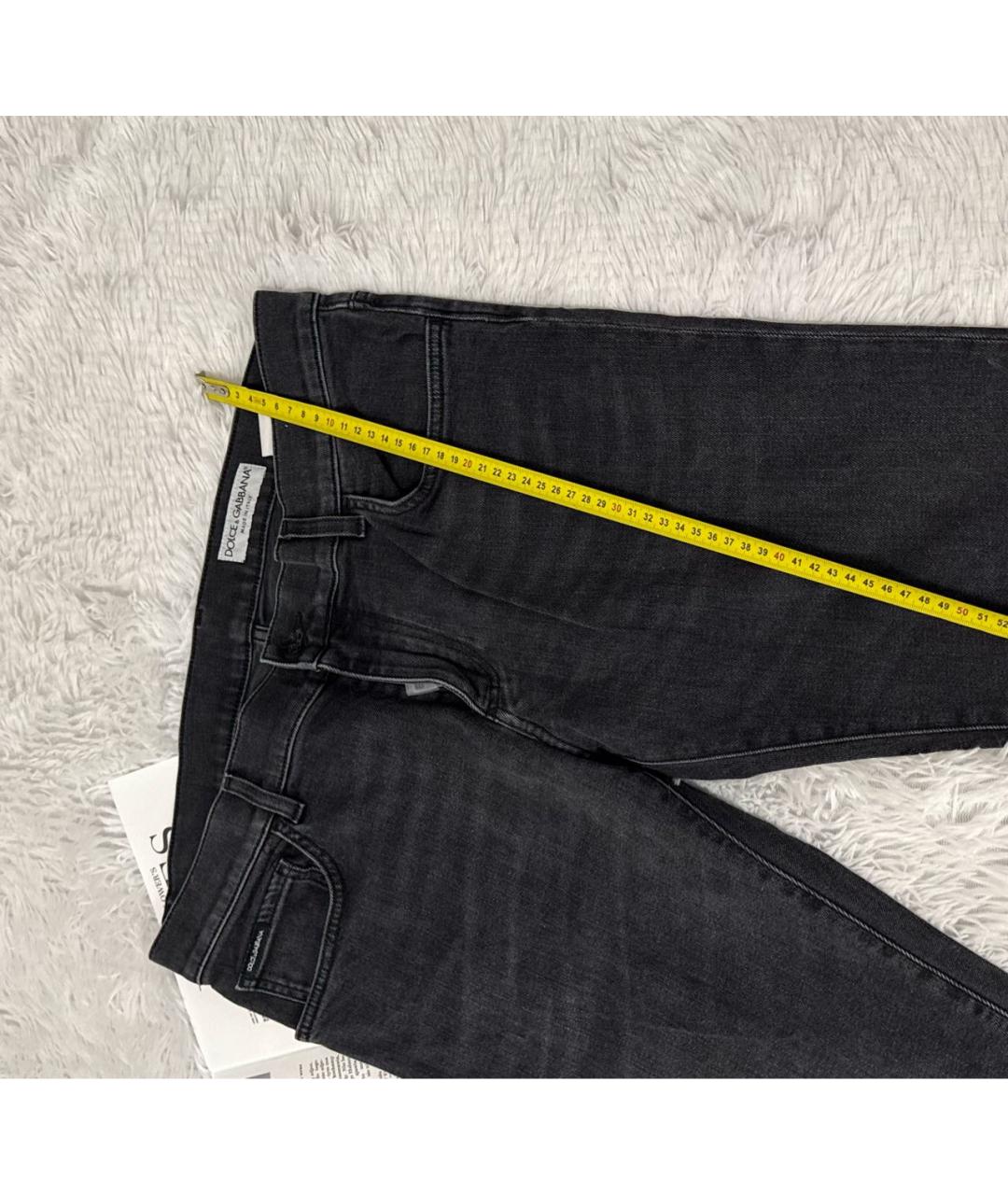 DOLCE&GABBANA Серые хлопковые джинсы скинни, фото 3